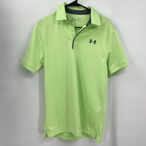 Under‎ Armour Shirt Men  Polo heat gear golf Neon Loose Performance Small